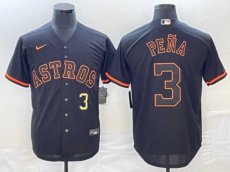 Men's Houston Astros #3 Jeremy Pena Number Lights Out Black Fashion Stitched MLB Cool Base Nike Jersey,We sell and wholesale Men's Houston Astros #3 Jeremy Pena Number Lights Out Black Fashion Stitched MLB Cool Base Nike Jersey on line form chian!