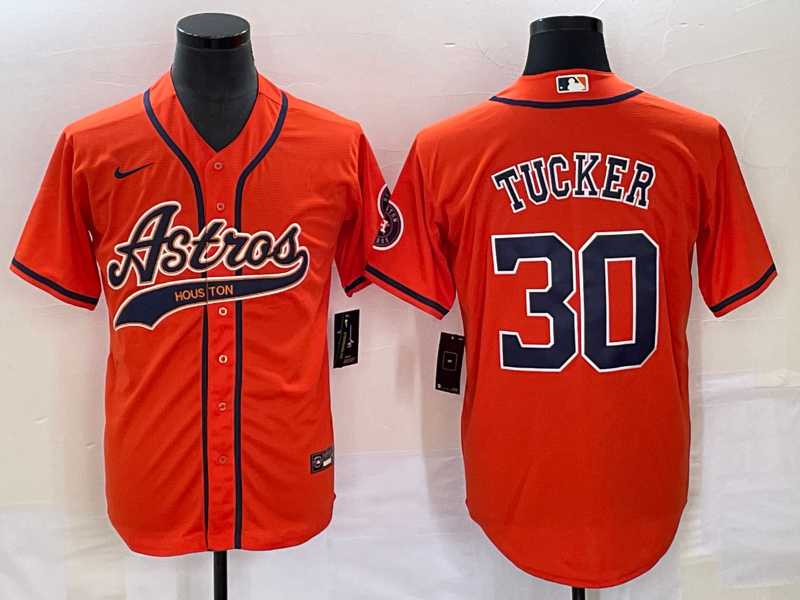 Men's Houston Astros #30 Kyle Tucker Orange With Patch Cool Base Stitched Baseball Jersey,We sell and wholesale Men's Houston Astros #30 Kyle Tucker Orange With Patch Cool Base Stitched Baseball Jersey on line form chian!