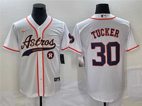 Men's Houston Astros #30 Kyle Tucker White With Patch Cool Base Stitched Baseball Jersey,We sell and wholesale Men's Houston Astros #30 Kyle Tucker White With Patch Cool Base Stitched Baseball Jersey on line form chian!