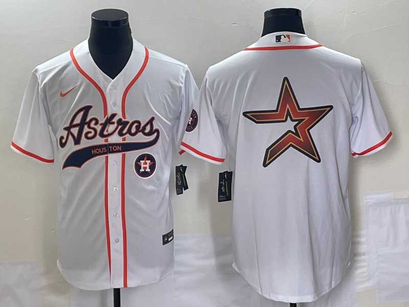 Men's Houston Astros White Team Big Logo Cool Base Stitched Jersey,We sell and wholesale Men's Houston Astros White Team Big Logo Cool Base Stitched Jersey on line form chian!