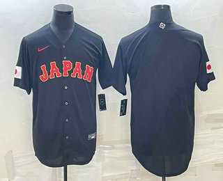 Men's Japan Baseball Blank 2023 Black World Classic Stitched Jerseys,We sell and wholesale Men's Japan Baseball Blank 2023 Black World Classic Stitched Jerseys on line form chian!