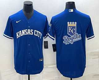 Men's Kansas City Royals Big Logo Blue 2022 City Connect Cool Base Stitched Jersey,We sell and wholesale Men's Kansas City Royals Big Logo Blue 2022 City Connect Cool Base Stitched Jersey on line form chian!