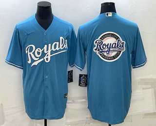 Men's Kansas City Royals Big Logo Blue Stitched MLB Cool Base Nike Jersey,We sell and wholesale Men's Kansas City Royals Big Logo Blue Stitched MLB Cool Base Nike Jersey on line form chian!