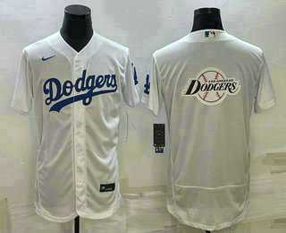 Men's Los Angeles Dodgers Big Logo White Flex Base Stitched Jersey,We sell and wholesale Men's Los Angeles Dodgers Big Logo White Flex Base Stitched Jersey on line form chian!