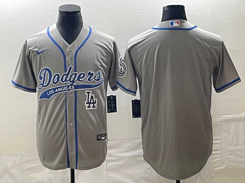 Men's Los Angeles Dodgers Grey Blank With Patch Cool Base Stitched Baseball Jersey,We sell and wholesale Men's Los Angeles Dodgers Grey Blank With Patch Cool Base Stitched Baseball Jersey on line form chian!