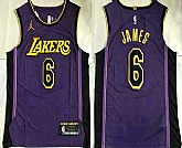 Men's Los Angeles Lakers #6 LeBron James Purple 2022 Jordan AU Stitched Jersey,baseball caps,new era cap wholesale,wholesale hats