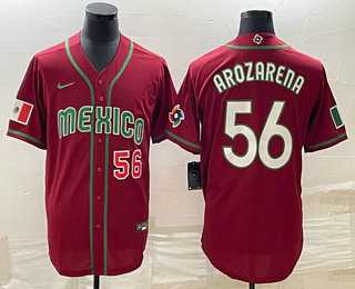 Men's Mexico #56 Randy Arozarena Number 2023 Red World Classic Stitched Jersey1,We sell and wholesale Men's Mexico #56 Randy Arozarena Number 2023 Red World Classic Stitched Jersey1 on line form chian!