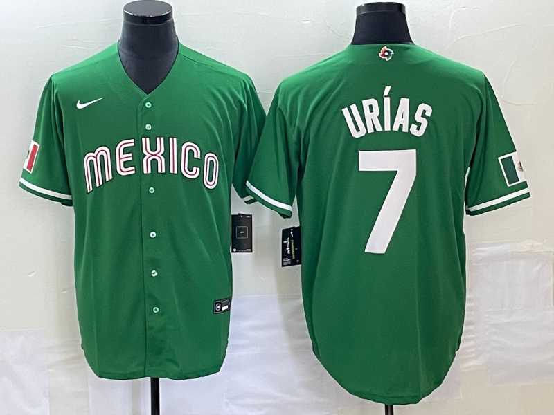 Men's Mexico #7 Julio Urias Green 2023 World Baseball Classic Stitched Jersey,We sell and wholesale Men's Mexico #7 Julio Urias Green 2023 World Baseball Classic Stitched Jersey on line form chian!