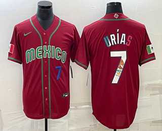 Men's Mexico #7 Julio Urias Number 2023 Red Blue World Baseball Classic Stitched Jersey,We sell and wholesale Men's Mexico #7 Julio Urias Number 2023 Red Blue World Baseball Classic Stitched Jersey on line form chian!