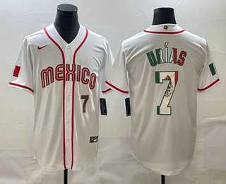 Men's Mexico #7 Julio Urias Number 2023 White World Baseball Classic Stitched Jersey1,We sell and wholesale Men's Mexico #7 Julio Urias Number 2023 White World Baseball Classic Stitched Jersey1 on line form chian!