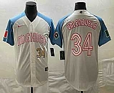 Men's Mexico Baseball #34 Fernando Valenzuela Number 2023 White Blue World Classic Stitched Jersey (2),baseball caps,new era cap wholesale,wholesale hats