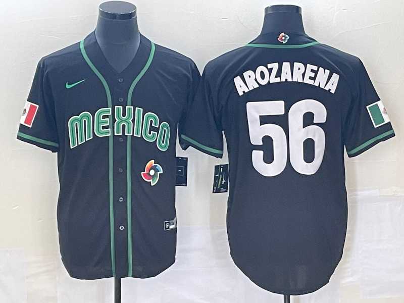 Men's Mexico Baseball #56 Randy Arozarena 2023 Black World Classic Stitched Jersey,We sell and wholesale Men's Mexico Baseball #56 Randy Arozarena 2023 Black World Classic Stitched Jersey on line form chian!