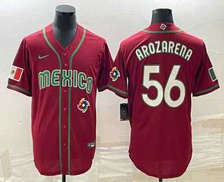Men's Mexico Baseball #56 Randy Arozarena 2023 Red World Classic Stitched Jersey,We sell and wholesale Men's Mexico Baseball #56 Randy Arozarena 2023 Red World Classic Stitched Jersey on line form chian!
