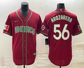 Men's Mexico Baseball #56 Randy Arozarena 2023 Red World Classic Stitched Jerseys,We sell and wholesale Men's Mexico Baseball #56 Randy Arozarena 2023 Red World Classic Stitched Jerseys on line form chian!