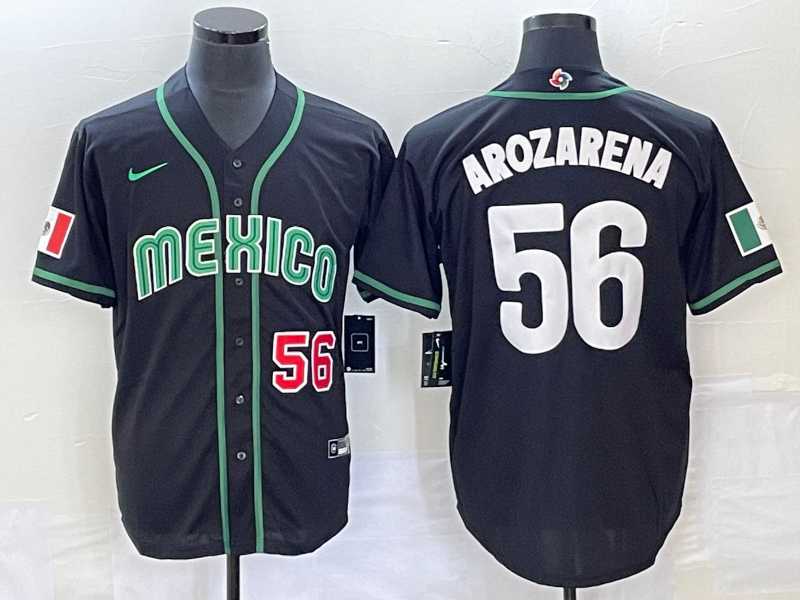 Men's Mexico Baseball #56 Randy Arozarena Number 2023 Black World Classic Stitched Jersey,We sell and wholesale Men's Mexico Baseball #56 Randy Arozarena Number 2023 Black World Classic Stitched Jersey on line form chian!