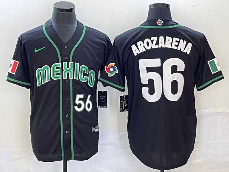 Men's Mexico Baseball #56 Randy Arozarena Number 2023 Black World Classic Stitched Jersey4,We sell and wholesale Men's Mexico Baseball #56 Randy Arozarena Number 2023 Black World Classic Stitched Jersey4 on line form chian!