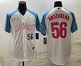 Men's Mexico Baseball #56 Randy Arozarena Number 2023 White Blue World Classic Stitched Jersey9,baseball caps,new era cap wholesale,wholesale hats