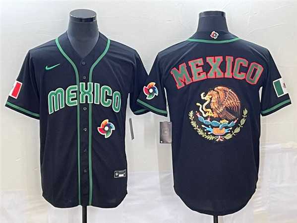 Men's Mexico Baseball 2023 Black Team Big Logo World Baseball Classic Stitched Jersey,We sell and wholesale Men's Mexico Baseball 2023 Black Team Big Logo World Baseball Classic Stitched Jersey on line form chian!