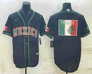 Men's Mexico Baseball 2023 Black World Big Logo Classic Stitched Jerseys,We sell and wholesale Men's Mexico Baseball 2023 Black World Big Logo Classic Stitched Jerseys on line form chian!