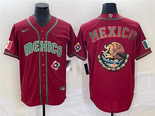 Men's Mexico Baseball 2023 Red Team Big Logo World Baseball Classic Stitched Jersey,We sell and wholesale Men's Mexico Baseball 2023 Red Team Big Logo World Baseball Classic Stitched Jersey on line form chian!
