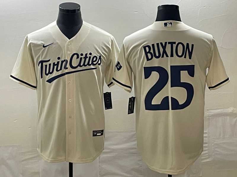 Men's Minnesota Twins #25 Byron Buxton 2023 Cream Cool Base Stitched Jersey,We sell and wholesale Men's Minnesota Twins #25 Byron Buxton 2023 Cream Cool Base Stitched Jersey on line form chian!