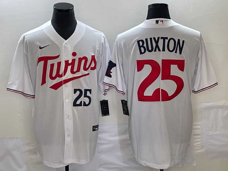 Men's Minnesota Twins #25 Byron Buxton Number White Red Stitched MLB Cool Base Nike Jersey,We sell and wholesale Men's Minnesota Twins #25 Byron Buxton Number White Red Stitched MLB Cool Base Nike Jersey on line form chian!