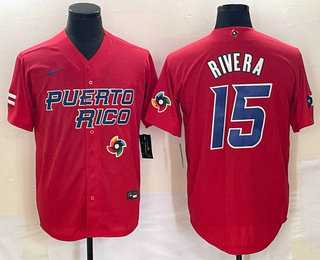 Men's Puerto Rico Baseball #15 Emmanuel Rivera 2023 Red World Classic With Patch Stitched Jerseys,We sell and wholesale Men's Puerto Rico Baseball #15 Emmanuel Rivera 2023 Red World Classic With Patch Stitched Jerseys on line form chian!