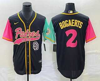 Men's San Diego Padres #2 Xander Bogaerts Black NEW 2023 City Connect Cool Base Stitched Jerseys,We sell and wholesale Men's San Diego Padres #2 Xander Bogaerts Black NEW 2023 City Connect Cool Base Stitched Jerseys on line form chian!