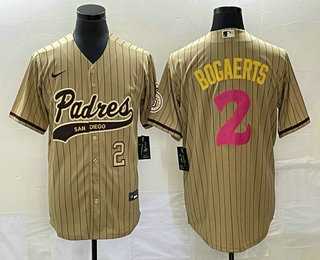 Men's San Diego Padres #2 Xander Bogaerts Number Tan Pinstripe 2023 City Connect Cool Base Stitched Jersey,We sell and wholesale Men's San Diego Padres #2 Xander Bogaerts Number Tan Pinstripe 2023 City Connect Cool Base Stitched Jersey on line form chian!