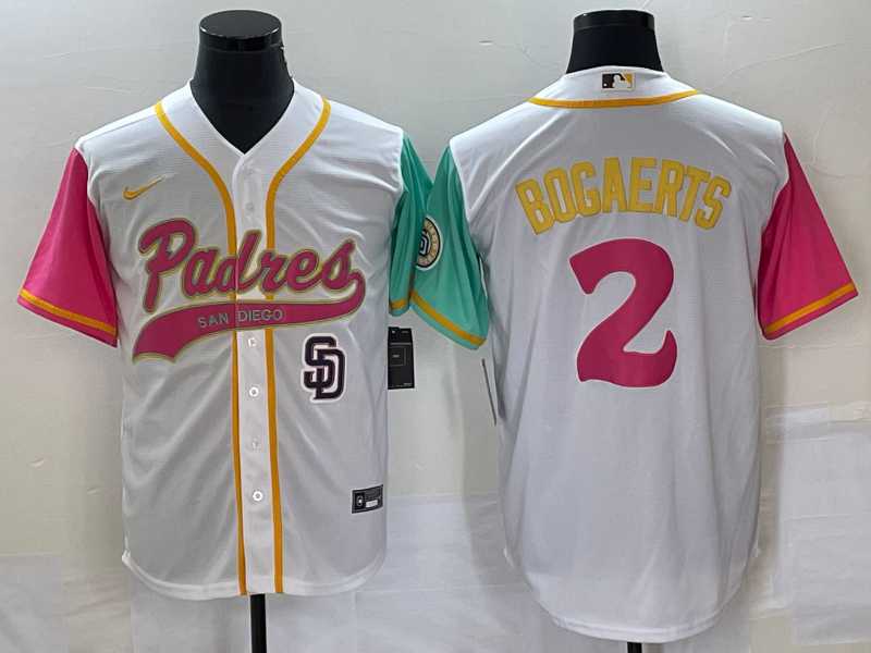 Men's San Diego Padres #2 Xander Bogaerts White NEW 2023 City Connect Cool Base Stitched MLB Jersey,We sell and wholesale Men's San Diego Padres #2 Xander Bogaerts White NEW 2023 City Connect Cool Base Stitched MLB Jersey on line form chian!