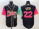 Men's San Diego Padres #22 Juan Soto Black NEW 2023 City Connect Cool Base Stitched Jersey,baseball caps,new era cap wholesale,wholesale hats