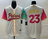 Men's San Diego Padres #23 Fernando Tatis Jr White NEW 2023 City Connect Cool Base Jerseys,baseball caps,new era cap wholesale,wholesale hats
