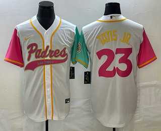 Men's San Diego Padres #23 Fernando Tatis Jr White NEW 2023 City Connect Cool Base Jerseys,We sell and wholesale Men's San Diego Padres #23 Fernando Tatis Jr White NEW 2023 City Connect Cool Base Jerseys on line form chian!