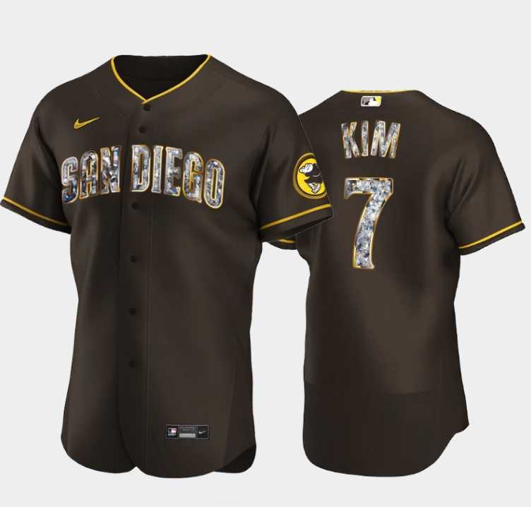 Men's San Diego Padres #7 Ha Seong Kim Diamond Edition Brown Jersey,We sell and wholesale Men's San Diego Padres #7 Ha Seong Kim Diamond Edition Brown Jersey on line form chian!