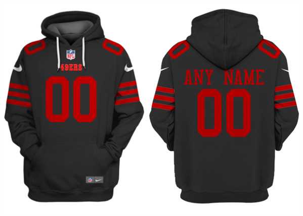 Men's San Francisco 49ers Customized Black Alternate Pullover Hoodie,We sell and wholesale Men's San Francisco 49ers Customized Black Alternate Pullover Hoodie on line form chian!