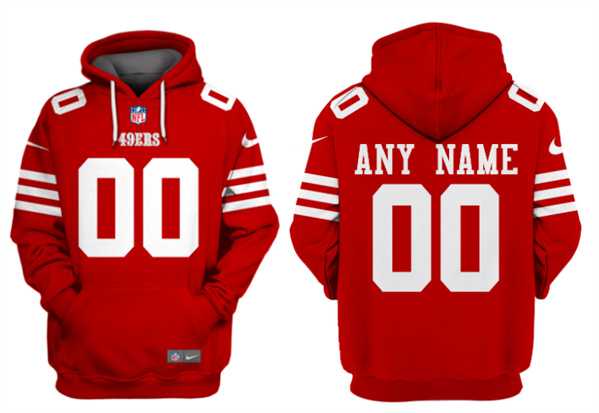 Men's San Francisco 49ers Customized Red Alternate Pullover Hoodie,We sell and wholesale Men's San Francisco 49ers Customized Red Alternate Pullover Hoodie on line form chian!