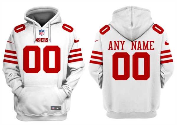 Men's San Francisco 49ers Customized White Alternate Pullover Hoodie,We sell and wholesale Men's San Francisco 49ers Customized White Alternate Pullover Hoodie on line form chian!