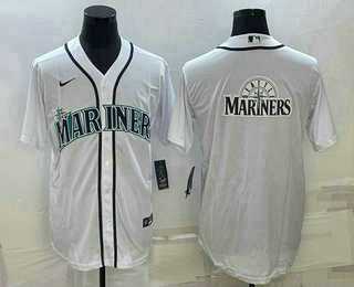 Men's Seattle Mariners Big Logo White Stitched MLB Cool Base Nike Jersey,We sell and wholesale Men's Seattle Mariners Big Logo White Stitched MLB Cool Base Nike Jersey on line form chian!
