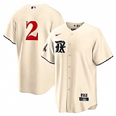 Men's Texas Rangers #2 Marcus Semien Cream 2023 City Connect Cool Base Stitched Baseball Jersey Dzhi,baseball caps,new era cap wholesale,wholesale hats
