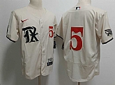 Men's Texas Rangers #5 Corey Seager Cream 2023 City Connect Flex Base Stitched Baseball Jersey,baseball caps,new era cap wholesale,wholesale hats