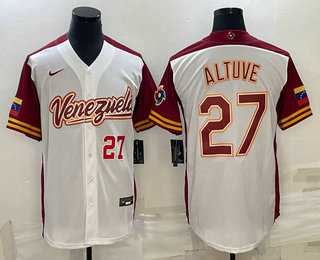 Men's Venezuela #27 Jose Altuve Number 2023 White World Baseball Classic Stitched Jersey,We sell and wholesale Men's Venezuela #27 Jose Altuve Number 2023 White World Baseball Classic Stitched Jersey on line form chian!