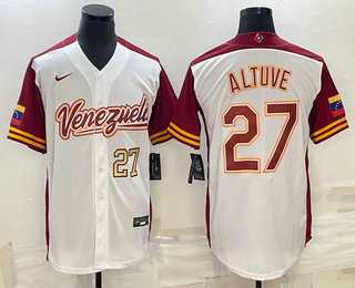Men's Venezuela Baseball #27 Jose Altuve Number 2023 White World Baseball Classic Stitched Jersey,We sell and wholesale Men's Venezuela Baseball #27 Jose Altuve Number 2023 White World Baseball Classic Stitched Jersey on line form chian!