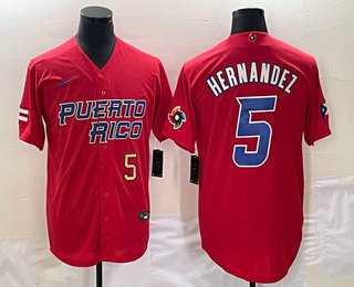 Mens Puerto Rico Baseball #5 Enrique Hernandez Number 2023 Red World Classic Stitched Jersey,We sell and wholesale Mens Puerto Rico Baseball #5 Enrique Hernandez Number 2023 Red World Classic Stitched Jersey on line form chian!
