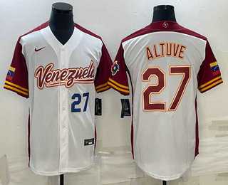 Mens Venezuela Baseball #27 Jose Altuve Number 2023 White World Baseball Classic Stitched Jersey,We sell and wholesale Mens Venezuela Baseball #27 Jose Altuve Number 2023 White World Baseball Classic Stitched Jersey on line form chian!