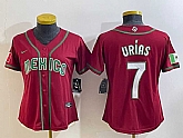 Women's Mexico Baseball #7 Julio Urias Number 2023 Red World Baseball Classic Stitched Jersey12,baseball caps,new era cap wholesale,wholesale hats