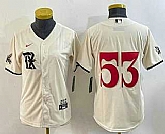 Women's Texas Rangers #53 Adolis Garcia Cream 2023 City Connect Cool Base Stitched Jersey,baseball caps,new era cap wholesale,wholesale hats