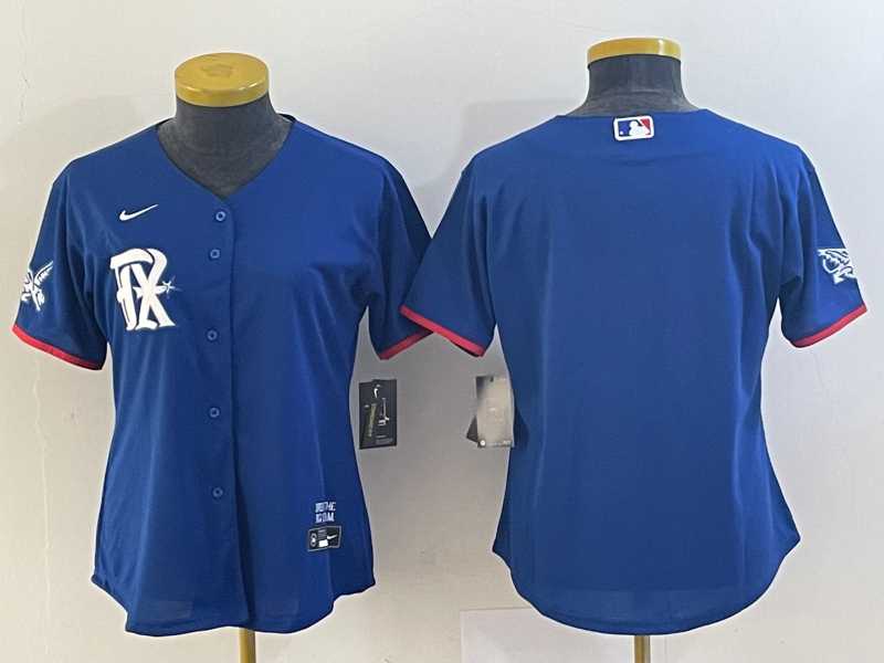 Women's Texas Rangers Blank Royal Blue 2023 City Connect Stitched Baseball Jersey,We sell and wholesale Women's Texas Rangers Blank Royal Blue 2023 City Connect Stitched Baseball Jersey on line form chian!