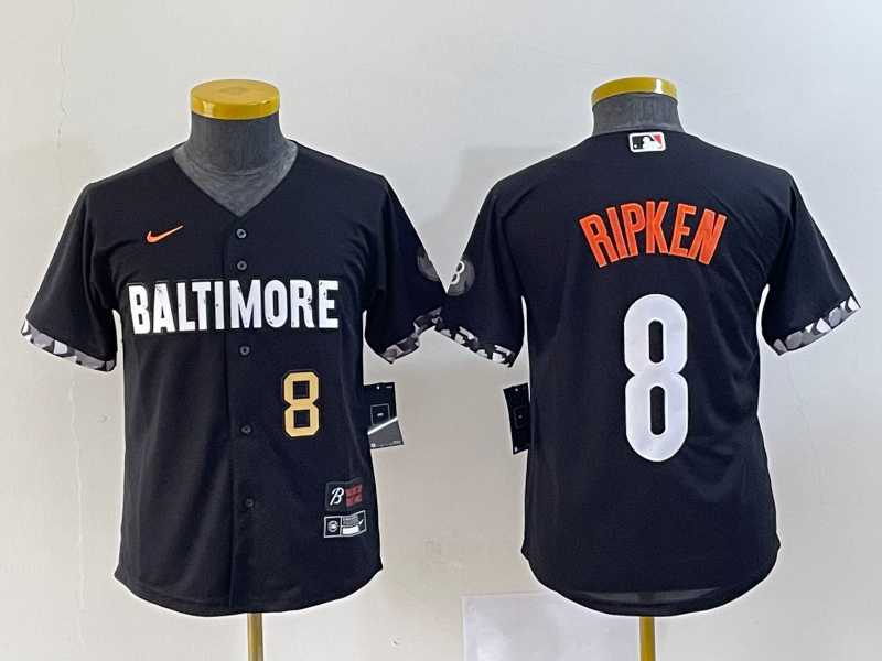 Youth Baltimore Orioles #8 Cal Ripken Jr Number Black 2023 City Connect Cool Base Stitched Jersey,We sell and wholesale Youth Baltimore Orioles #8 Cal Ripken Jr Number Black 2023 City Connect Cool Base Stitched Jersey on line form chian!