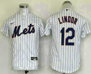Youth New York Mets #12 Francisco Lindor White Stitched MLB Cool Base Nike Jersey,We sell and wholesale Youth New York Mets #12 Francisco Lindor White Stitched MLB Cool Base Nike Jersey on line form chian!