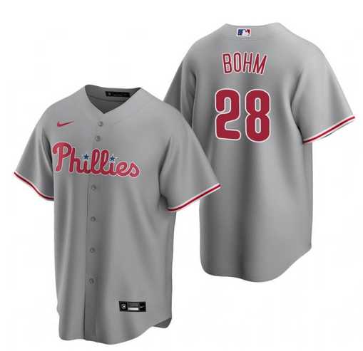 Youth Philadelphia Phillies #28 Alec Bohm Gray Road Jersey Dzhi,We sell and wholesale Youth Philadelphia Phillies #28 Alec Bohm Gray Road Jersey Dzhi on line form chian!